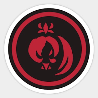 Red Rebel Faction Emblem Sticker